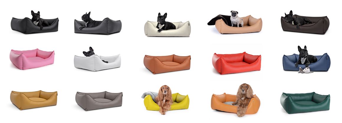 Kunstleder Hundebett Dreamcollection Farbpalette