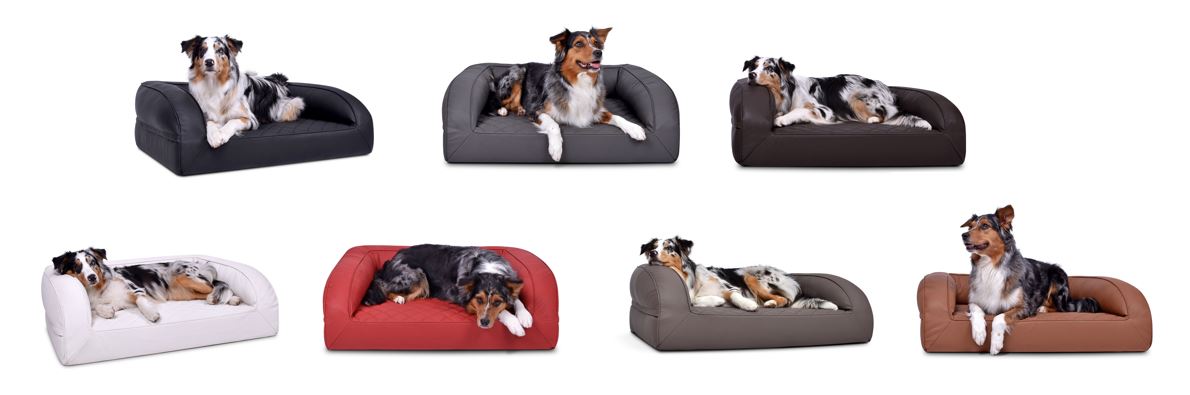 Kunstleder Hundebett Flo Select+ Farbpalette